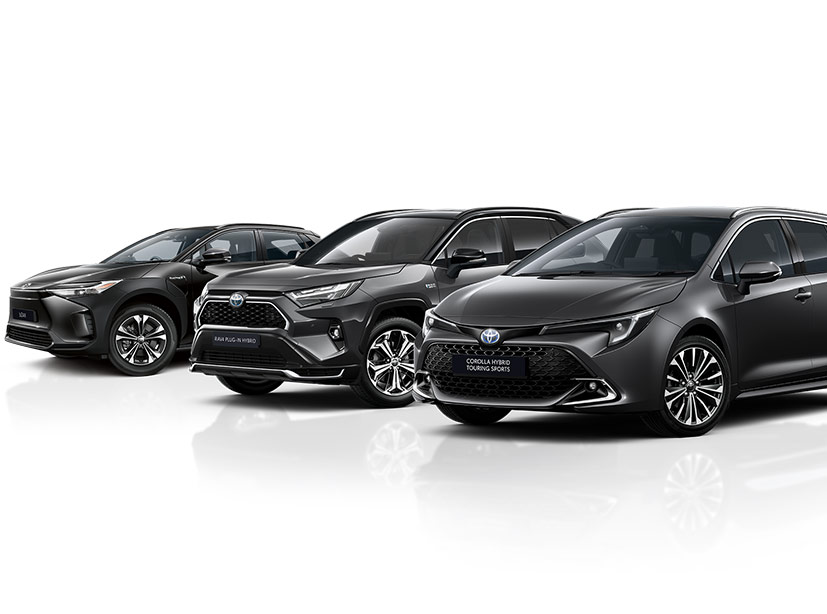Toyota Fahrzeuge in schwarzer Wagenfarbe