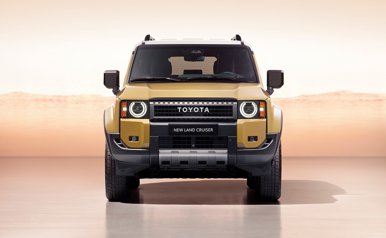 der neue Land Cruiser (von Toyota) 2023 Frontansicht
