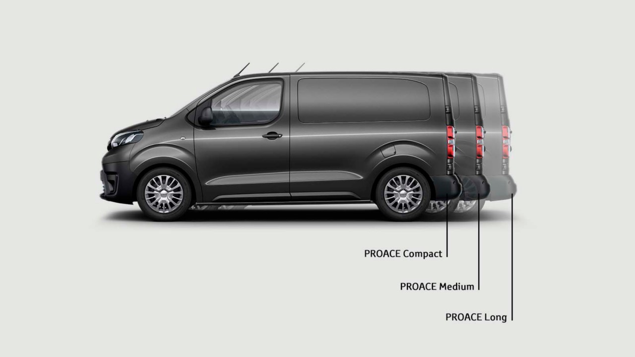 Proace Ladefläche Compact-Medium-Longe