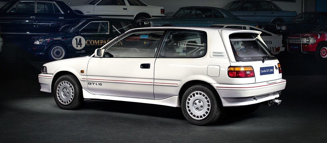 Toyota Corolla GTi in weiß von Hinten 