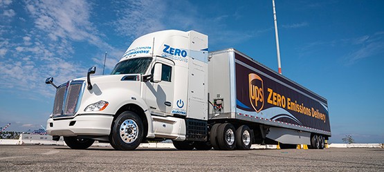 FCEV trucks move goods emission-free in Los Angeles