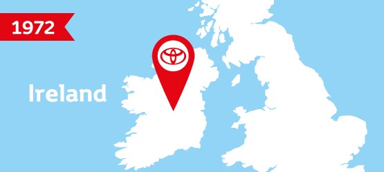 1972: Toyota Ireland nimmt seinen Betrieb auf.