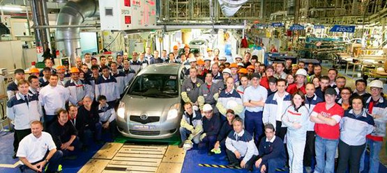 2006: Der ein millionste Yaris läuft in Europa vom Band.