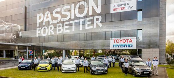 2016: Toyota hat gerade das zehn millionste Auto in Europa gefertigt.