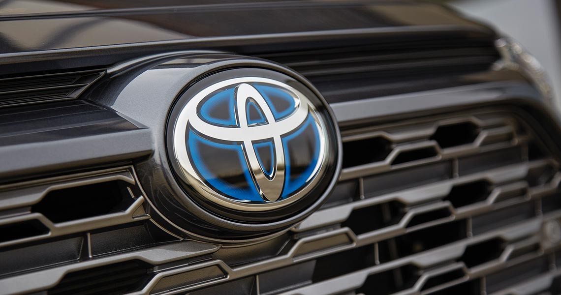 Toyota Logo in blau