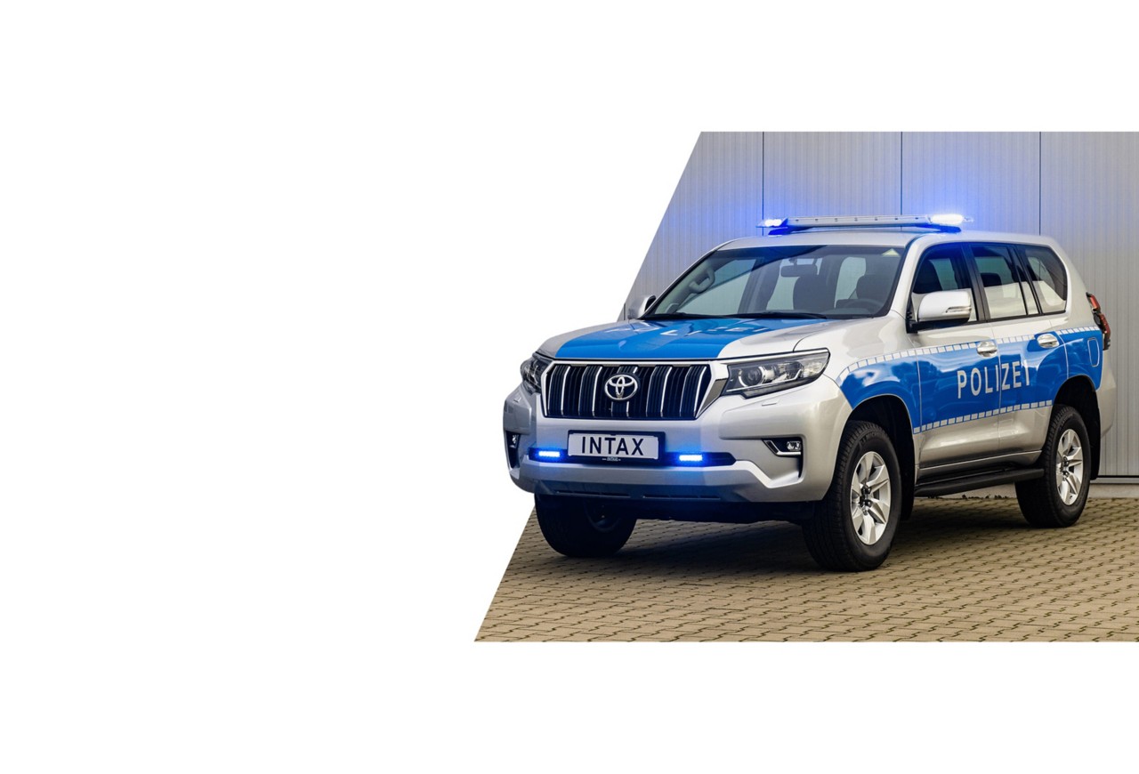 Toyota Land Cruiser als Polizeifahrzeug