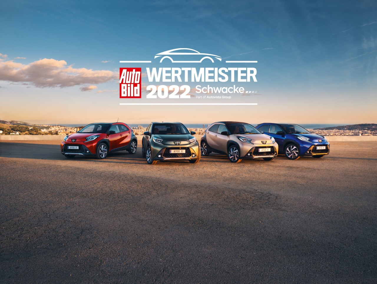 verschiedene Modelle Toyota Wertmeister