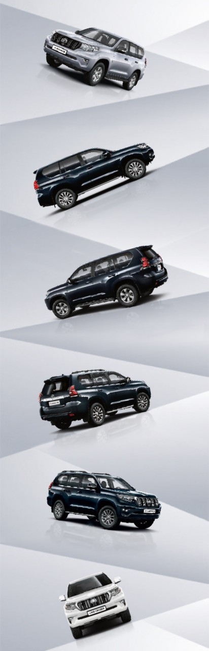 Land Cruiser aus mehreren Blickwinkeln