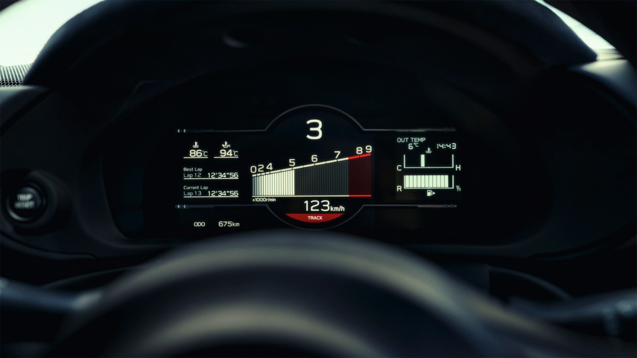 Messinstrumente eines Toyota GR86