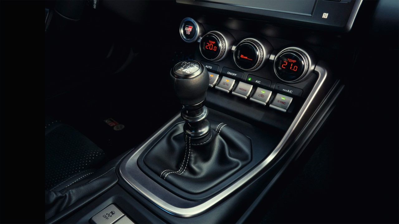Schalthebel eines Toyota GR86
