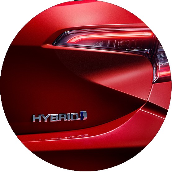 Heck-Detailansicht des Toyota Corolla Hybrid