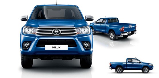blauer Pickup 