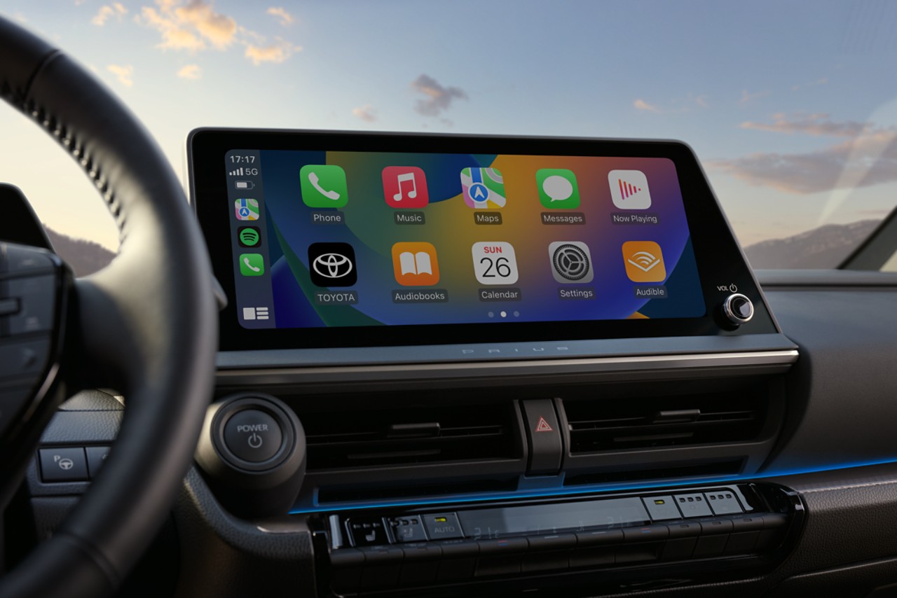 Prius Plug-in Hybrid Display mit Apps