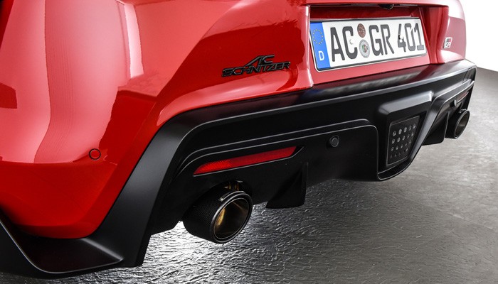 Auspuff des Toyota GT Supra