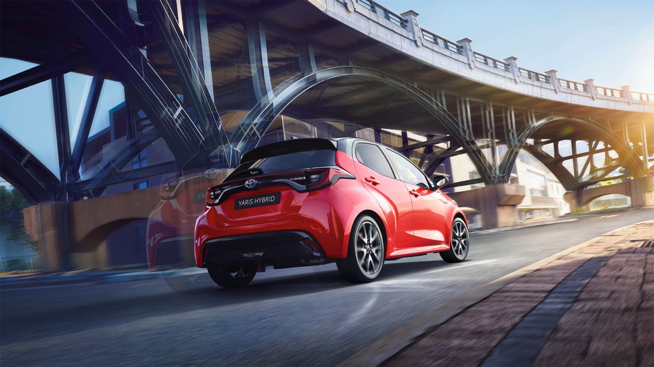 Toyota Yaris von hinten