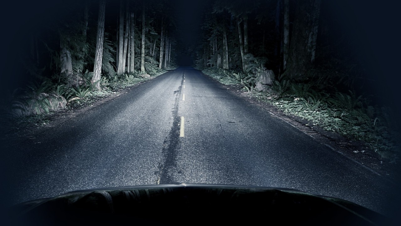 Fernlicht in der Nacht